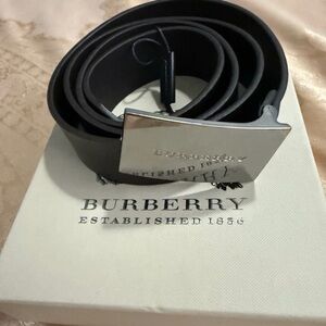 Burberry Dark Brown Belt Sz 36 Waist NWT
